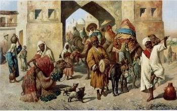 unknow artist Arab or Arabic people and life. Orientalism oil paintings 134